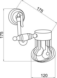 Держатель для освежителя воздуха Boheme Medici бронза 10620